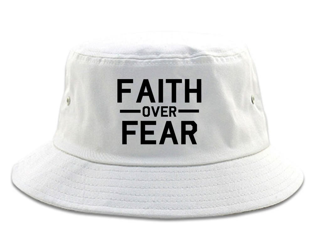 Faith_Over_Fear White Bucket Hat