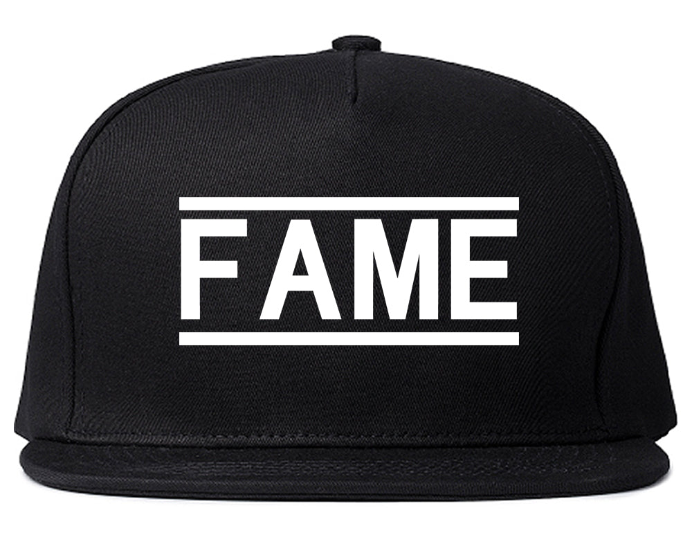 Fame_Famous Black Snapback Hat