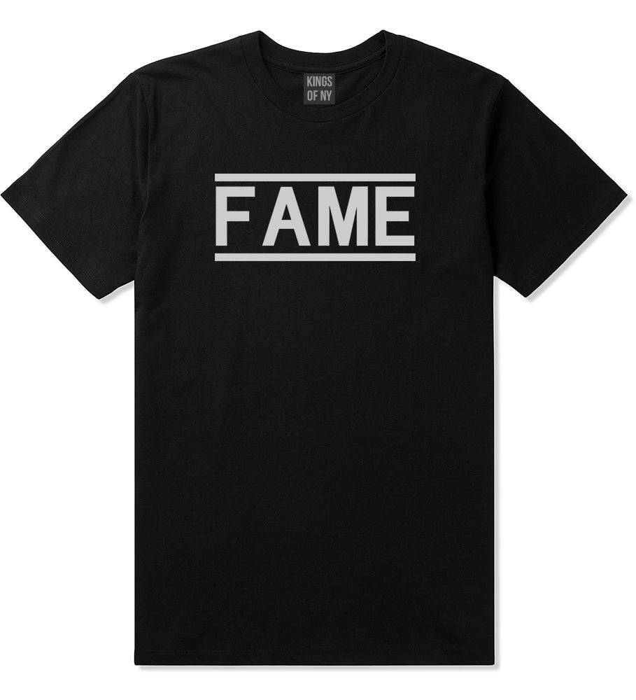 Fame Famous Mens Black T-Shirt by KINGS OF NY