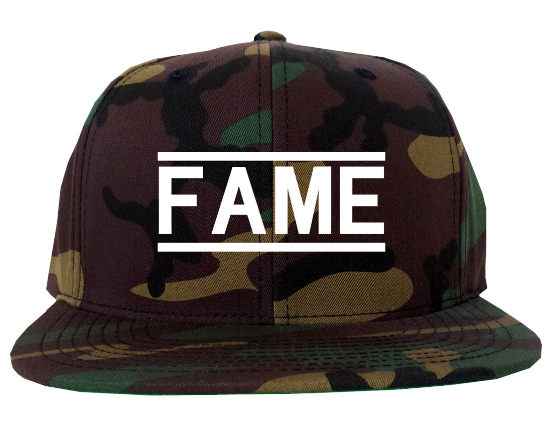 Fame_Famous Camo Snapback Hat
