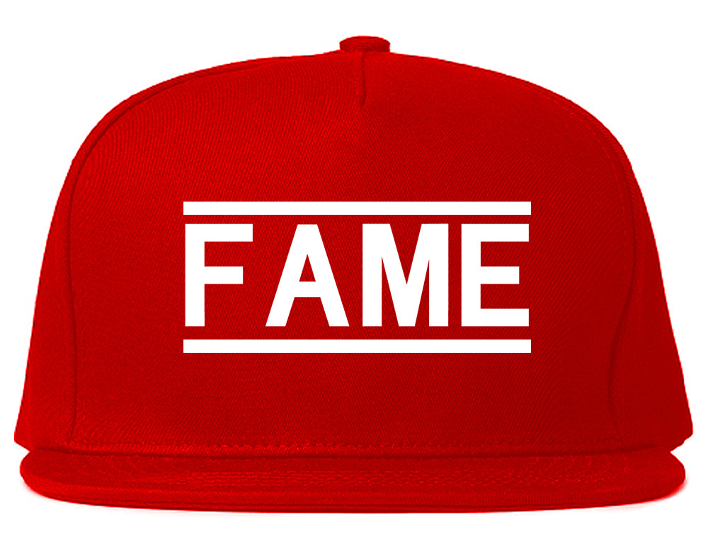 Fame_Famous Red Snapback Hat
