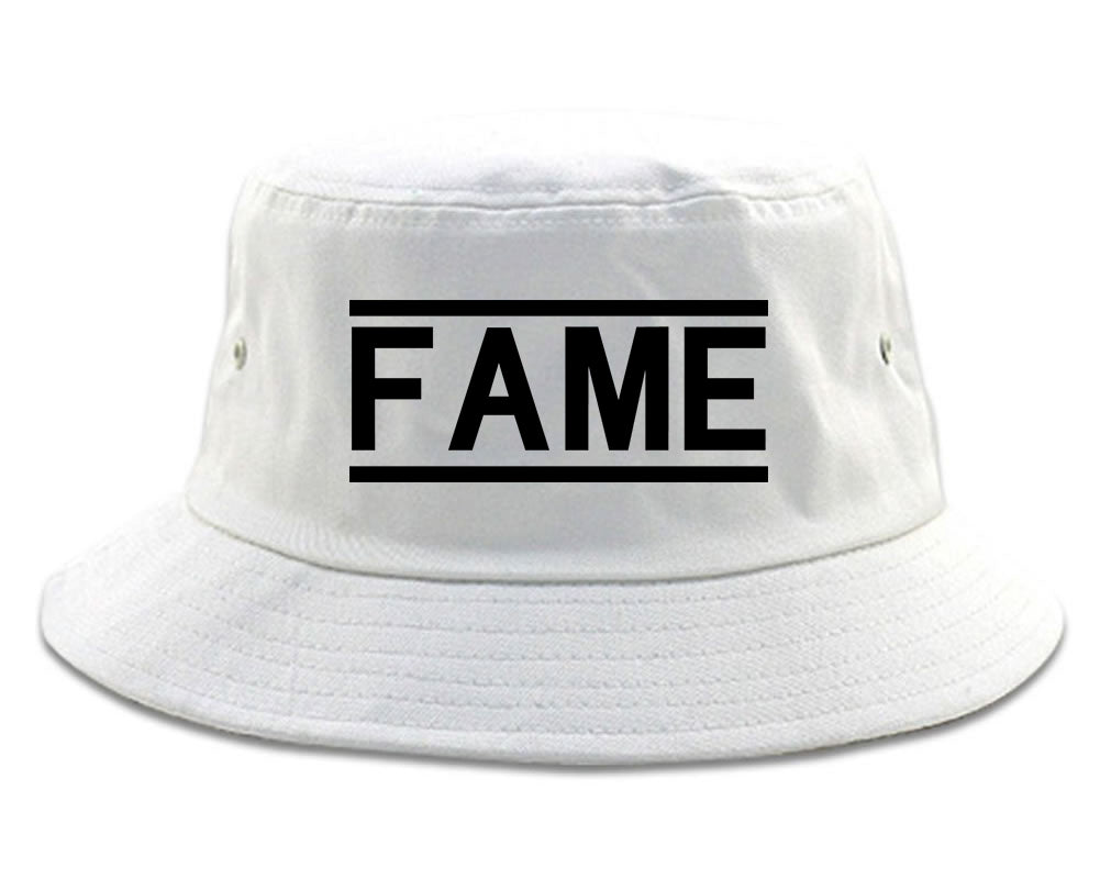 Fame_Famous White Bucket Hat