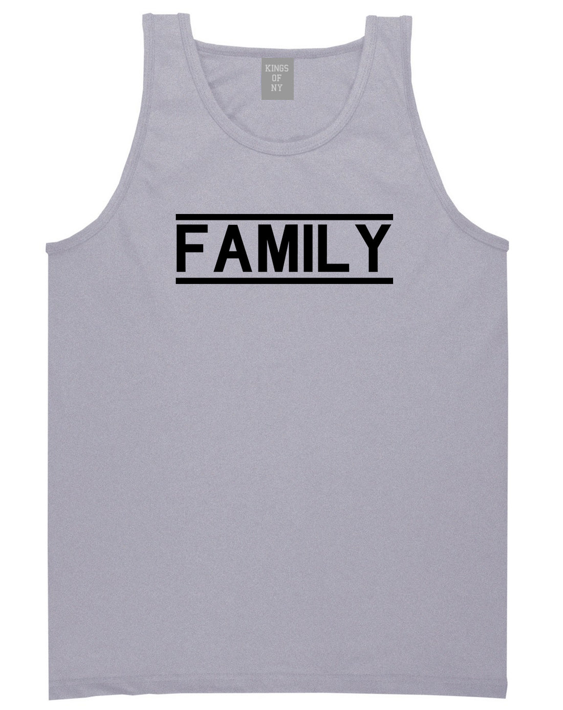 Family Fam Squad Mens Grey Tank Top Shirt by KINGS OF NY