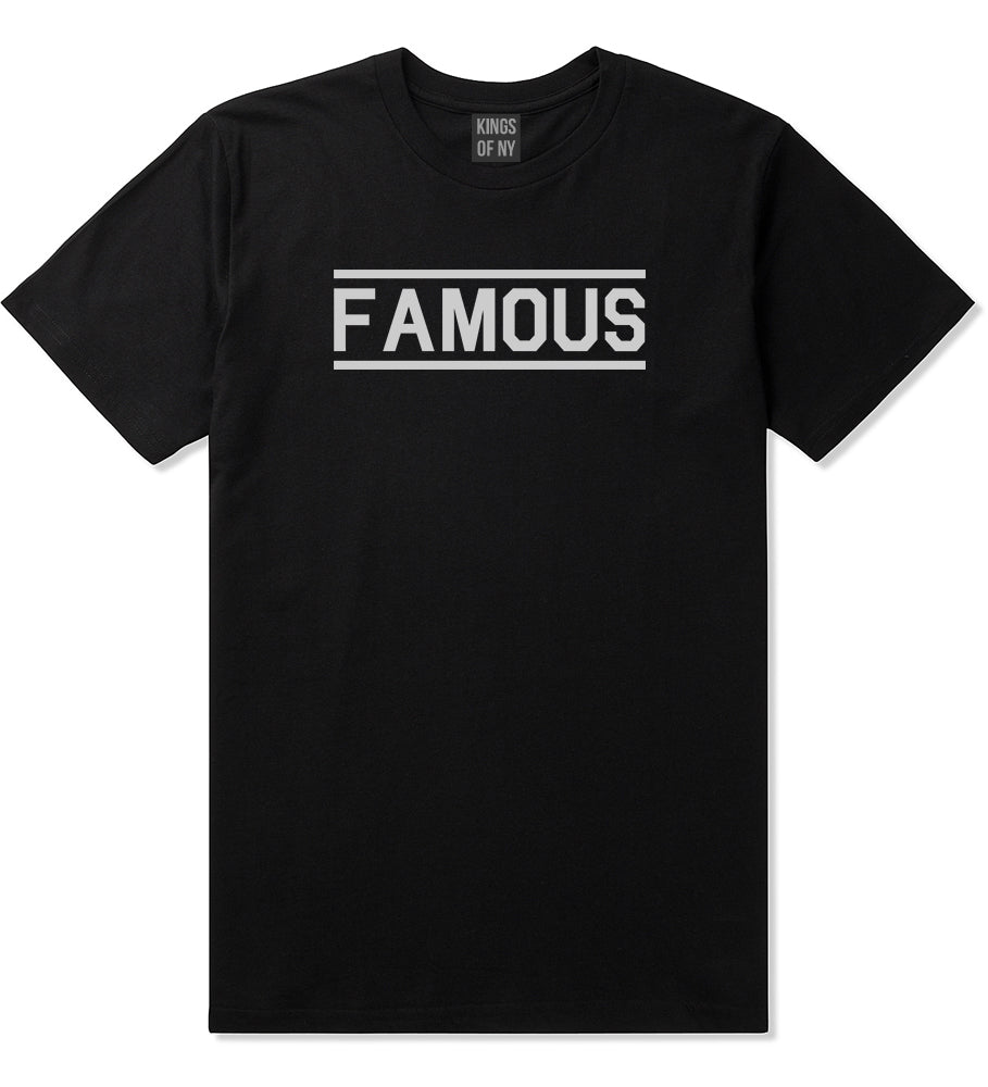 Famous Mens Black T-Shirt by KINGS OF NY