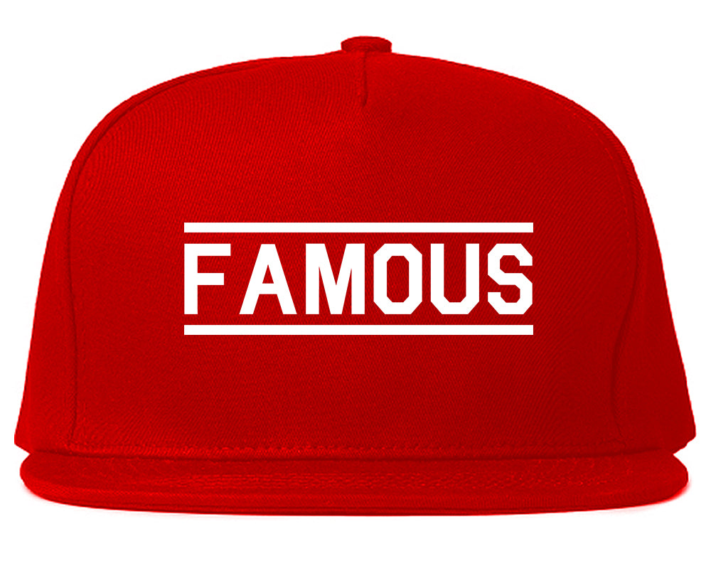 Famous Red Snapback Hat