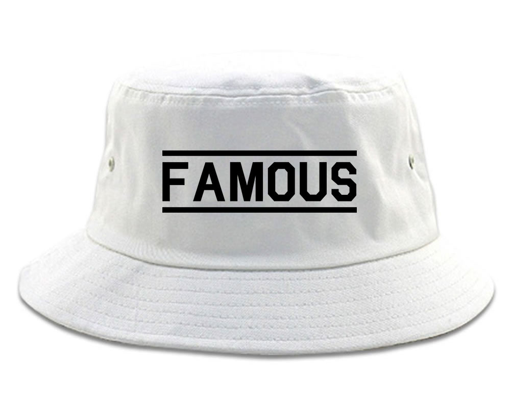 Famous White Bucket Hat