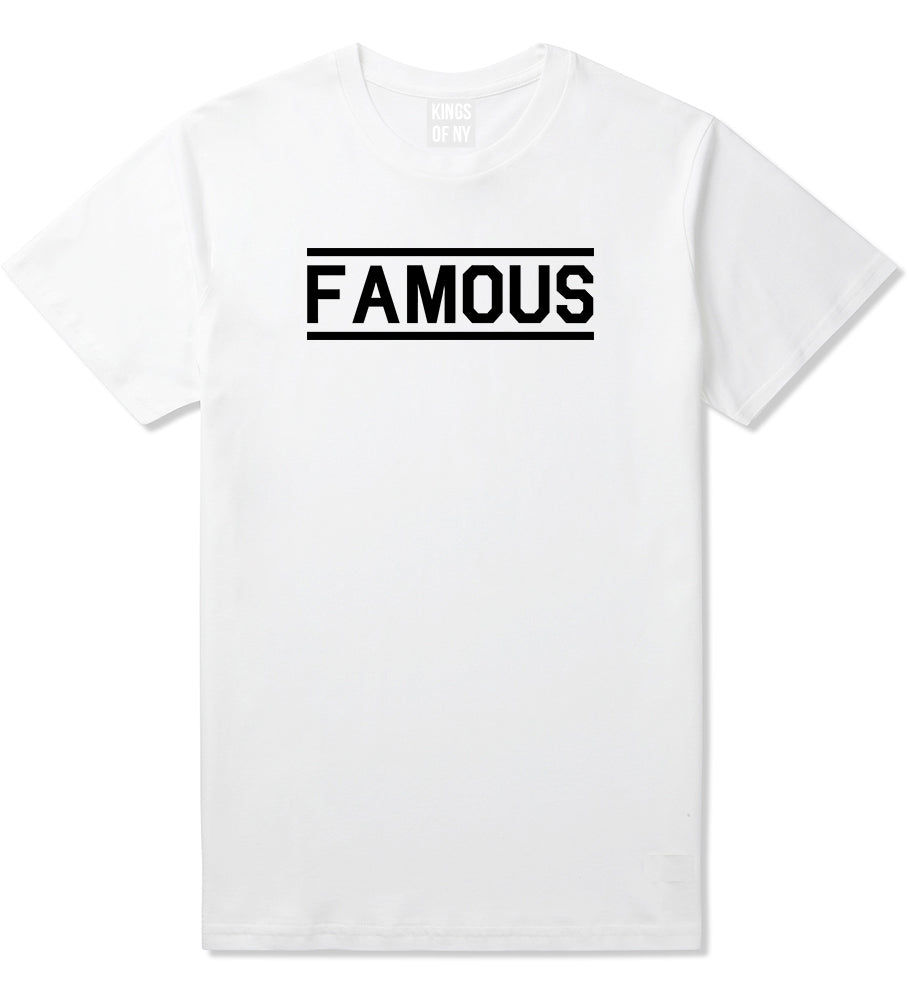 Famous Mens White T-Shirt by KINGS OF NY
