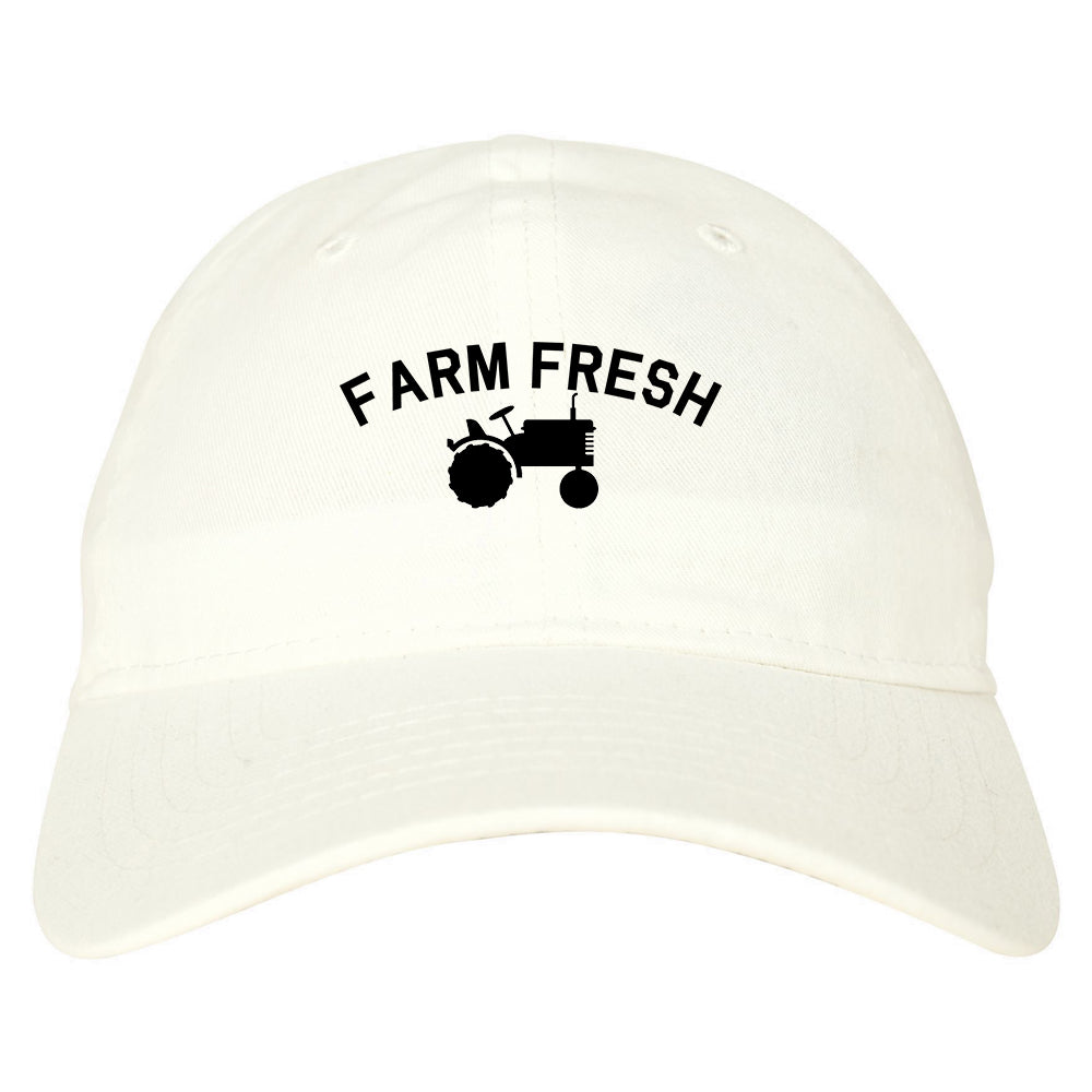 Farm_Fresh_Tractor White Dad Hat