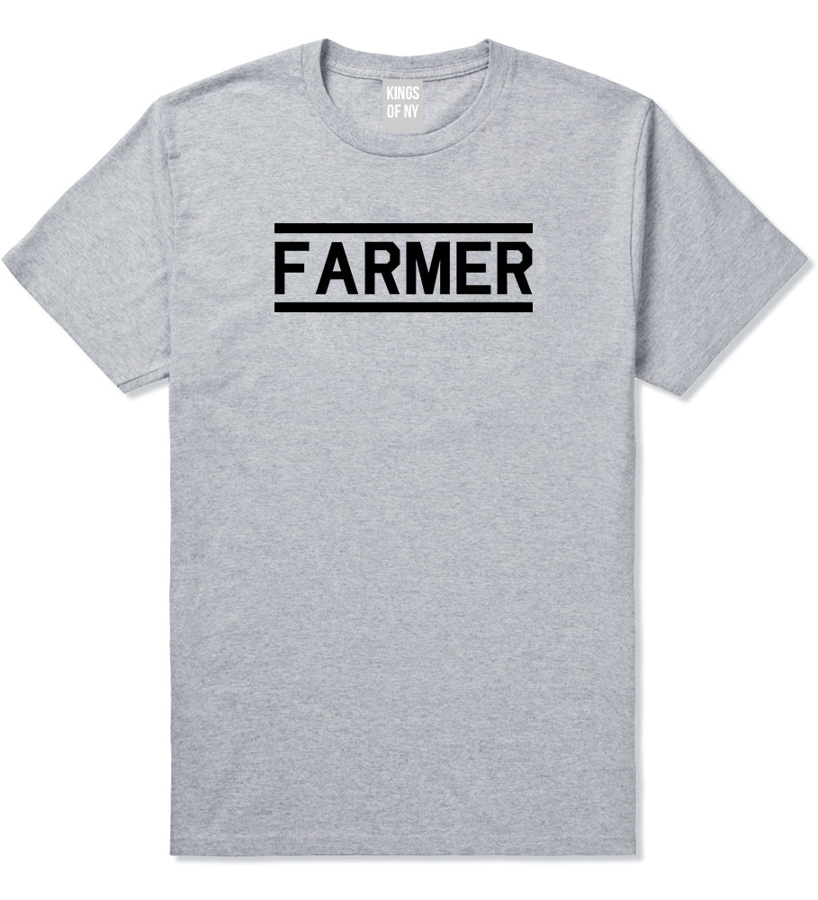 Farmer Farm Mens Grey T-Shirt by KINGS OF NY