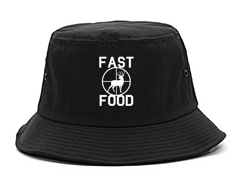Fast_Food_Deer_Hunting Black Bucket Hat