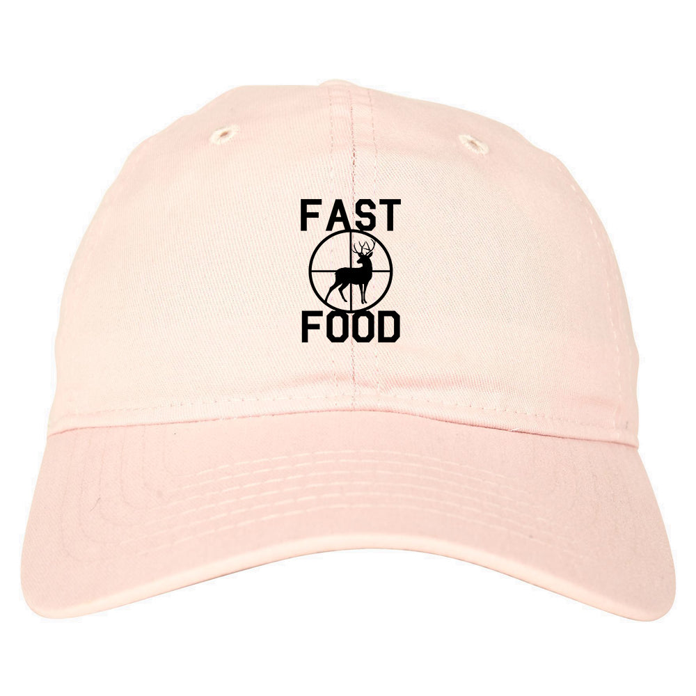 Fast_Food_Deer_Hunting Pink Dad Hat