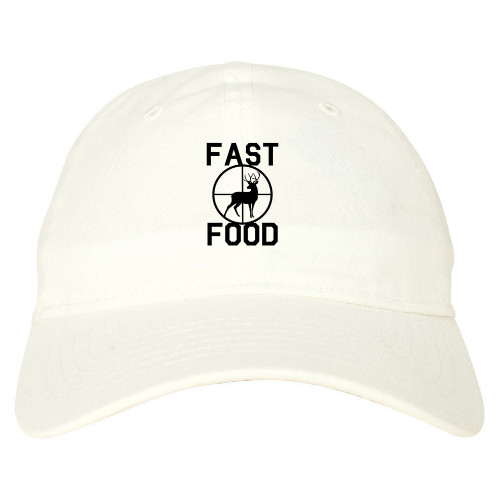 Fast_Food_Deer_Hunting White Dad Hat