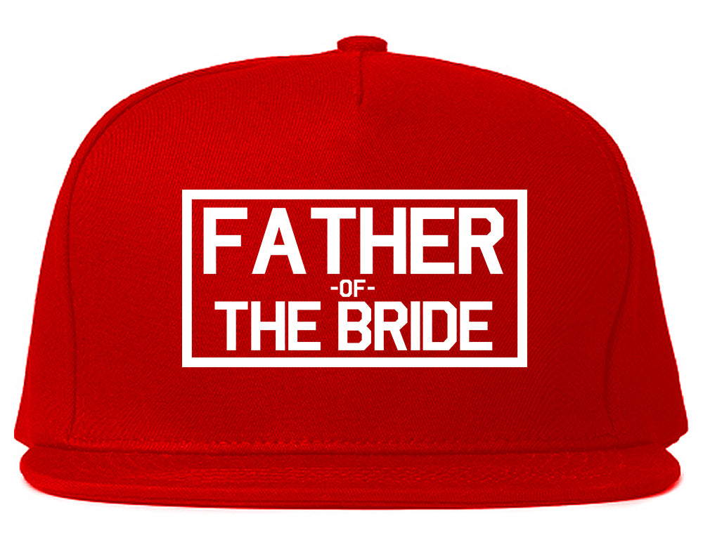 Father_Of_The_Bride Mens Red Snapback Hat by Kings Of NY