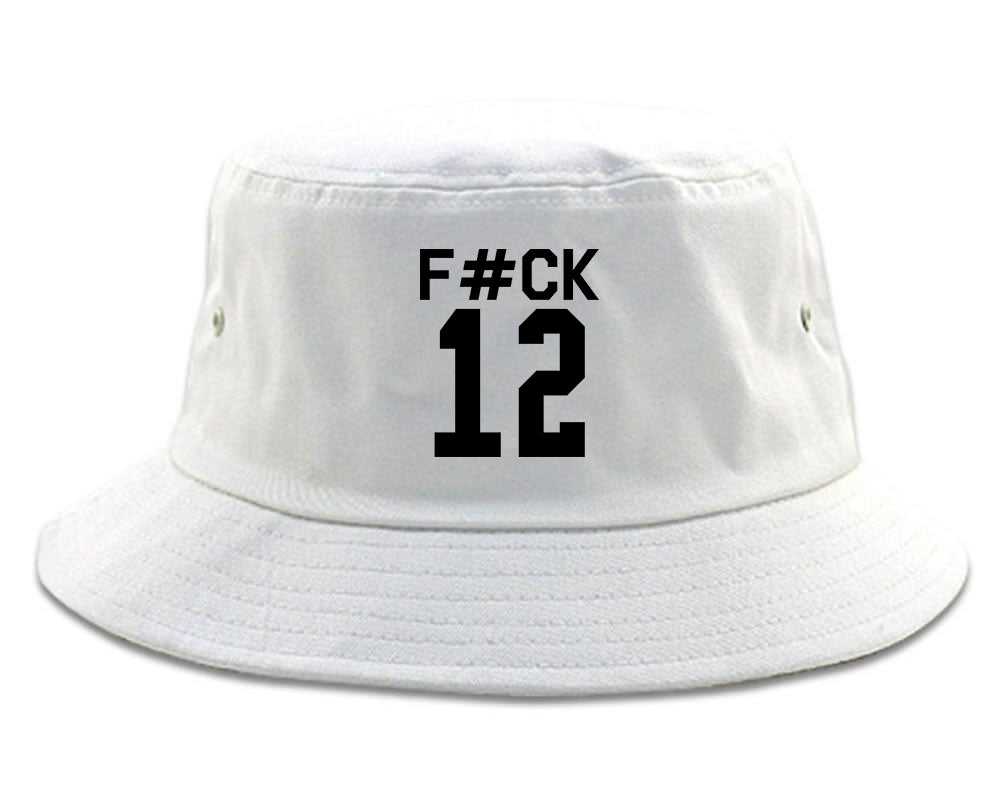 Fck 12 Police Brutality Mens Bucket Hat White