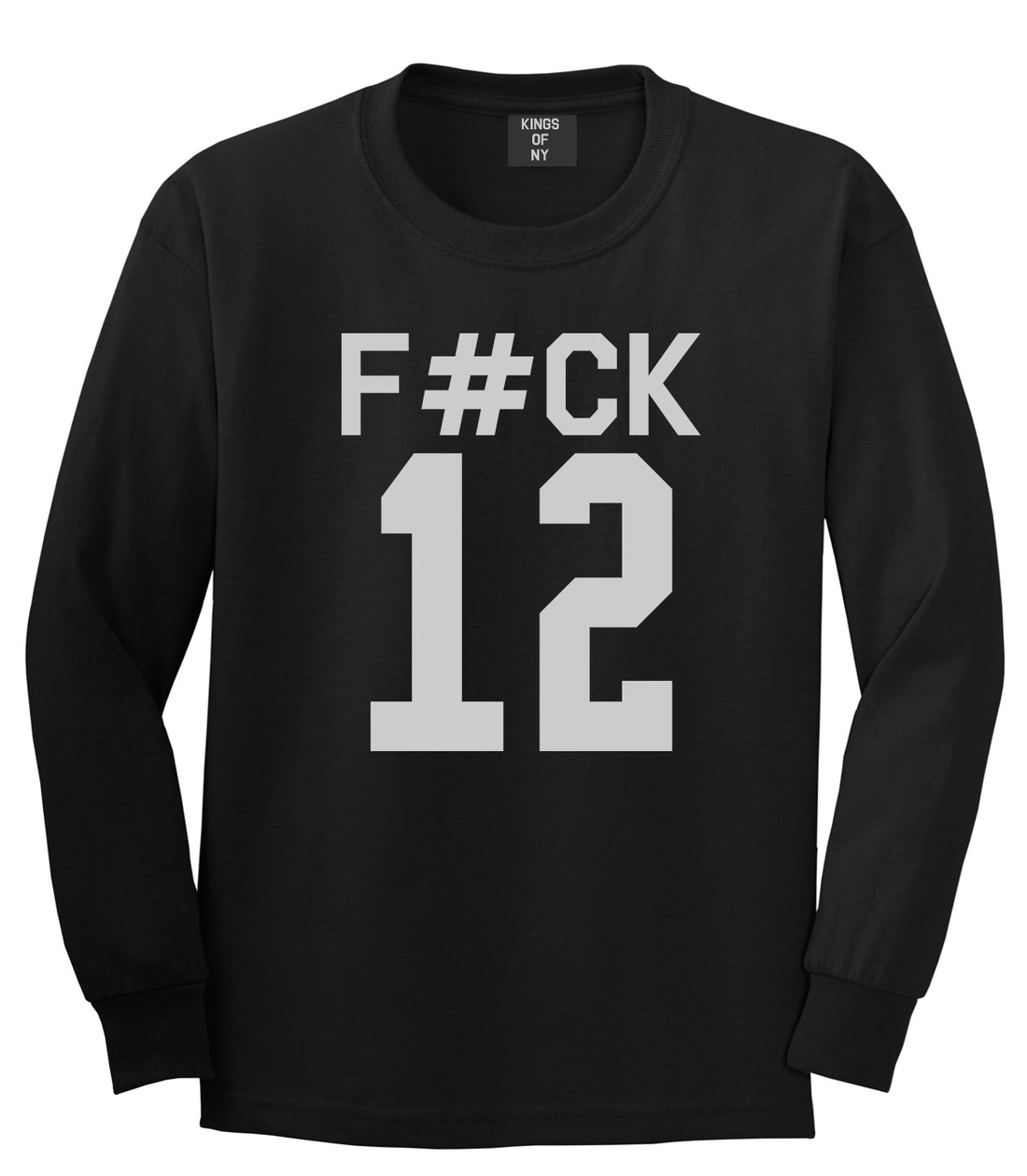Fck 12 Police Brutality Mens Long Sleeve T-Shirt Black by Kings Of NY