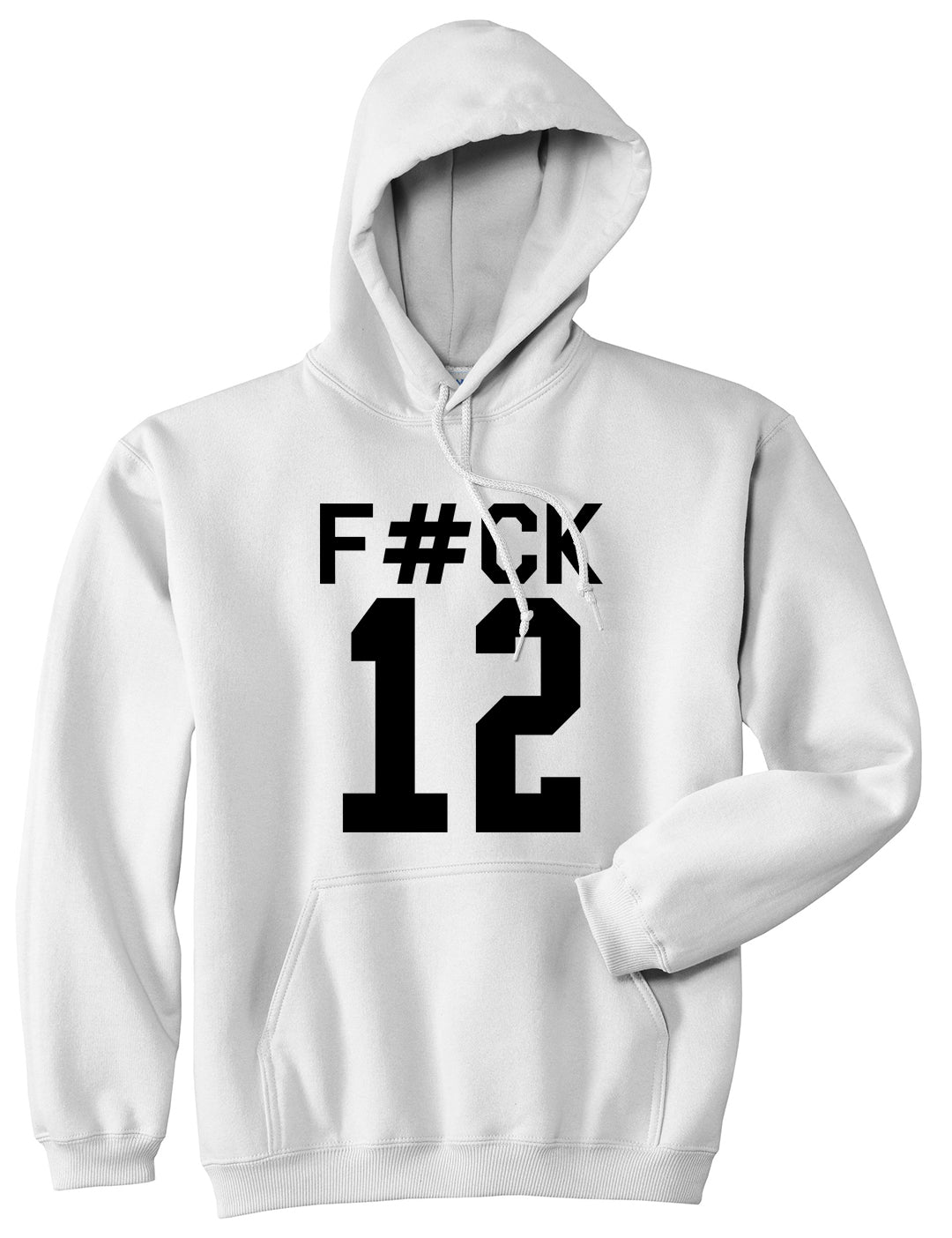 Fck 12 Police Brutality Mens Pullover Hoodie White by Kings Of NY