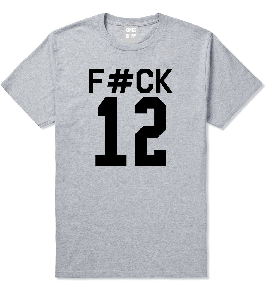 Fck 12 Police Brutality Mens T-Shirt Grey by Kings Of NY