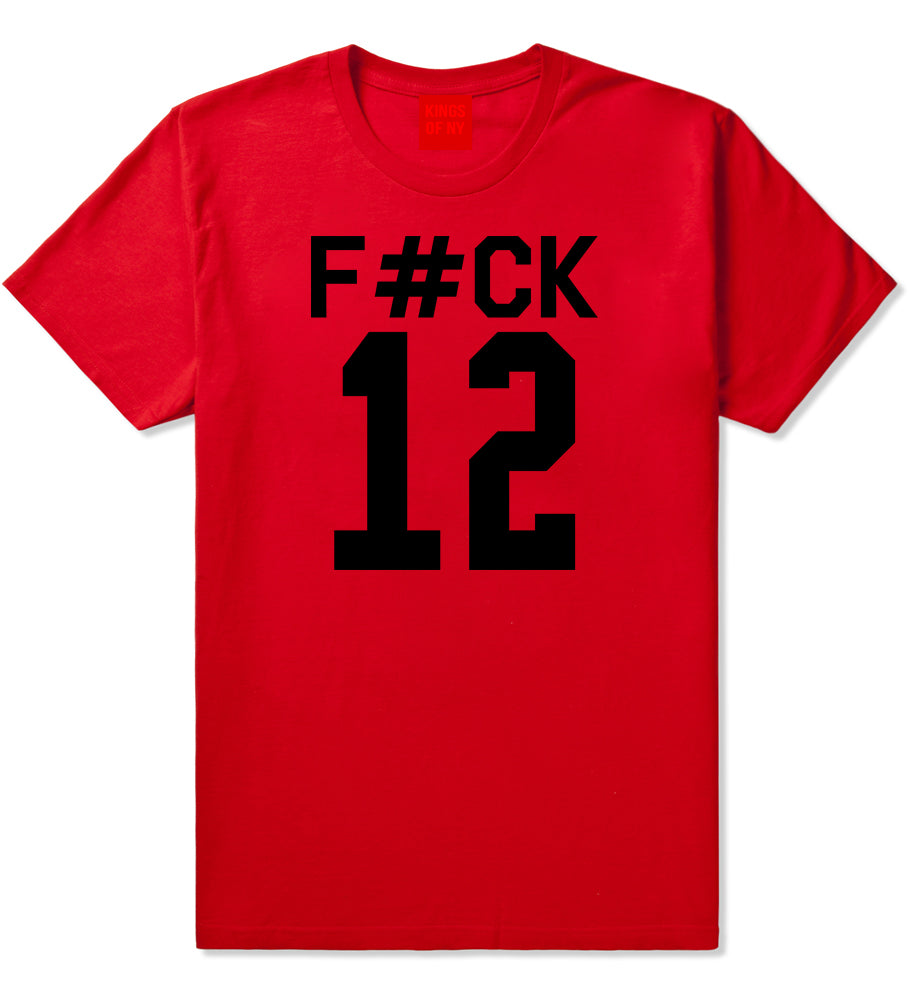Fck 12 Police Brutality Mens T-Shirt Red by Kings Of NY