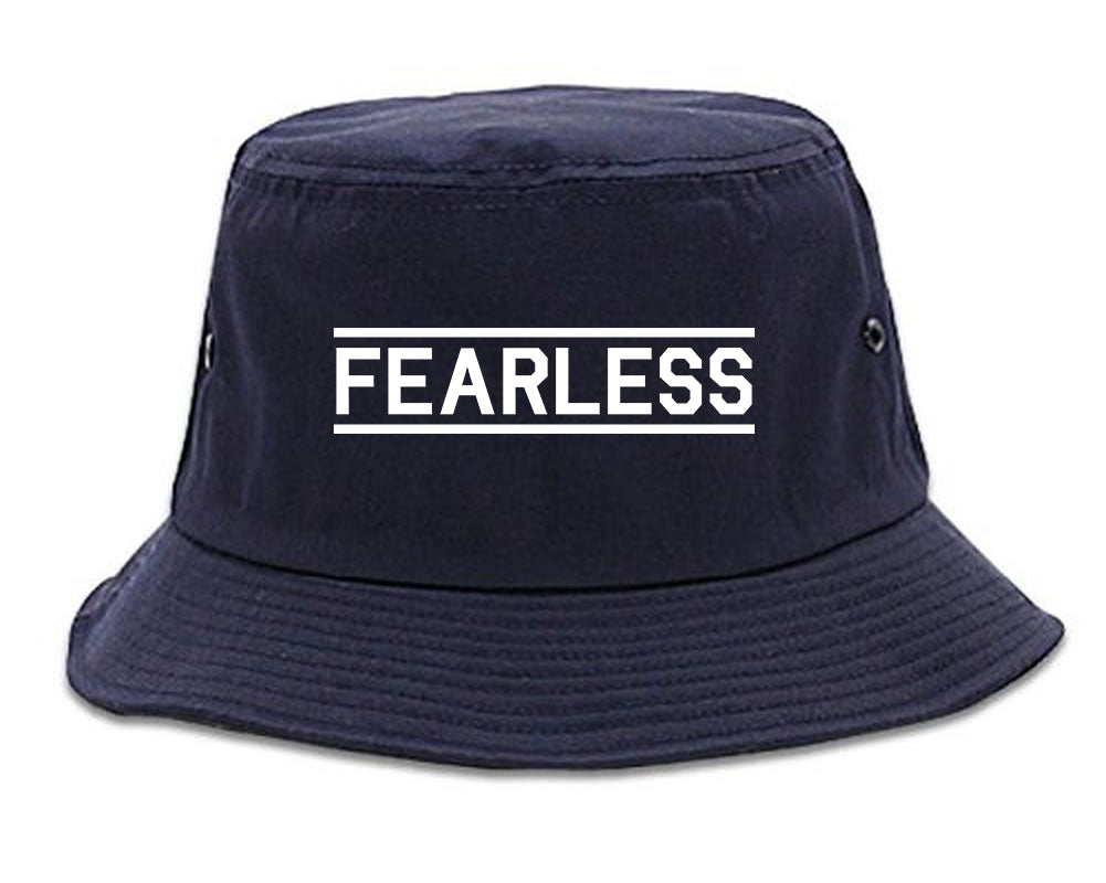 Fearless_Gym Navy Blue Bucket Hat