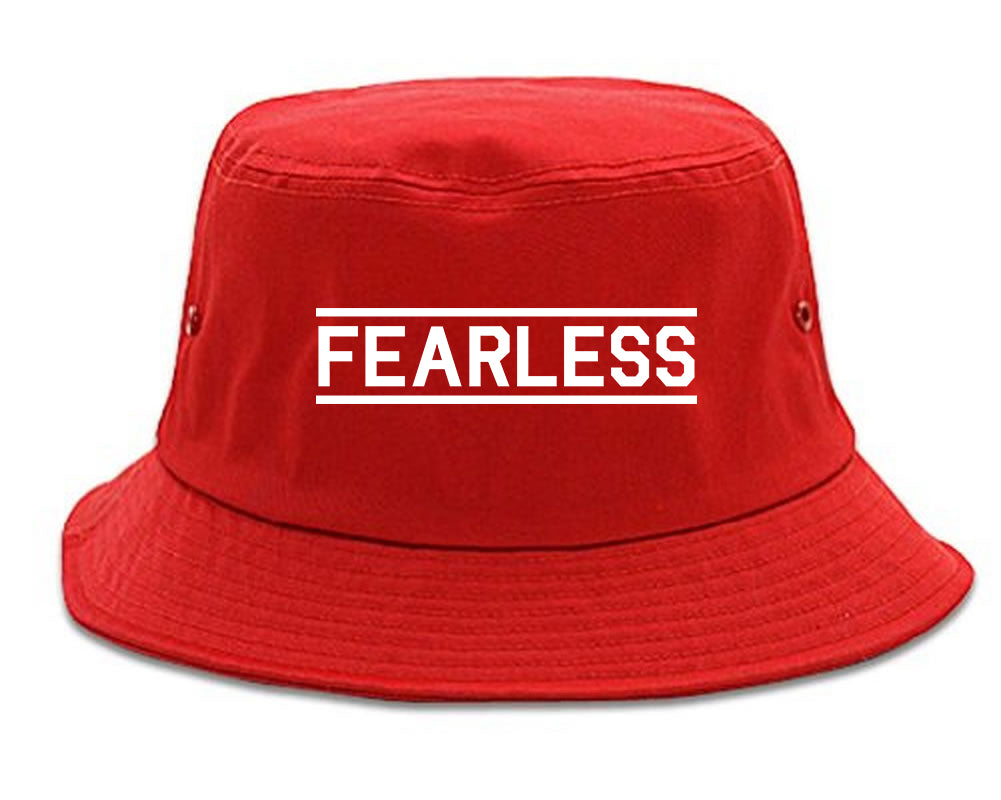 Fearless_Gym Red Bucket Hat