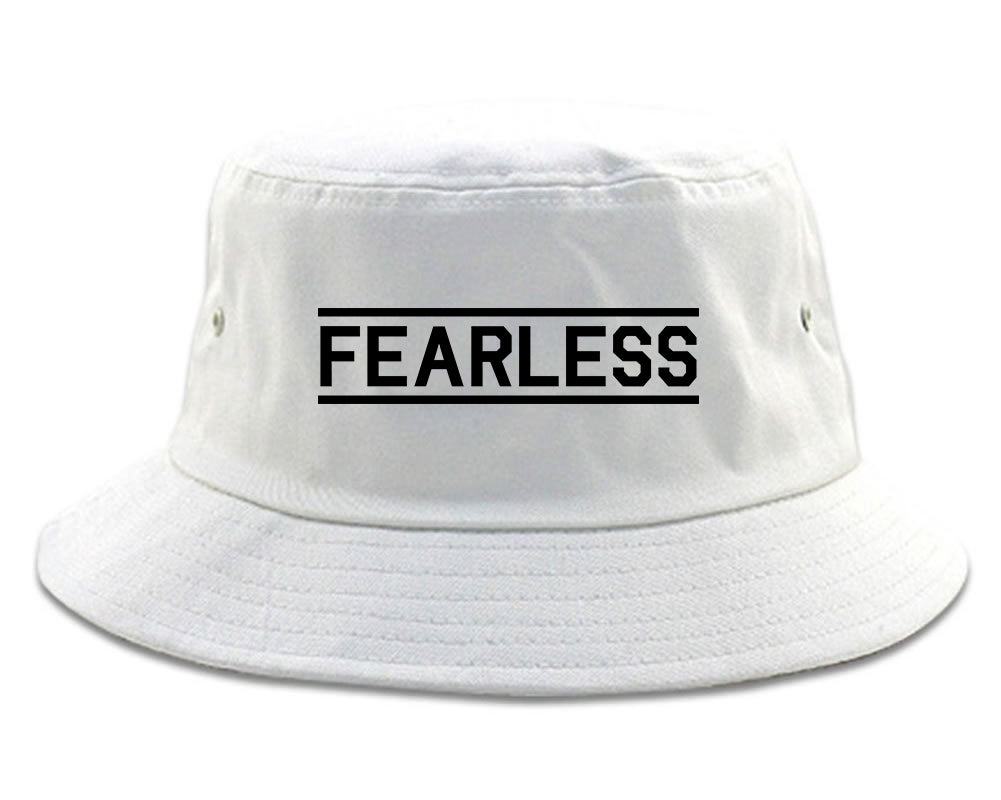 Fearless_Gym White Bucket Hat