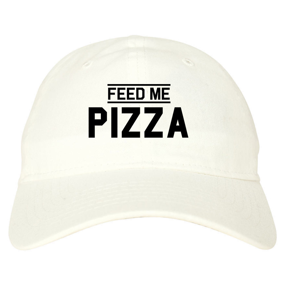 Feed_Me_Pizza White Dad Hat