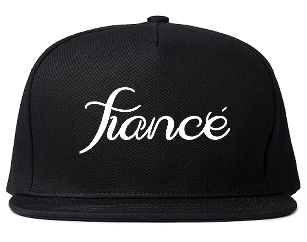 Fiance_Engaged_Engagement Black Snapback Hat