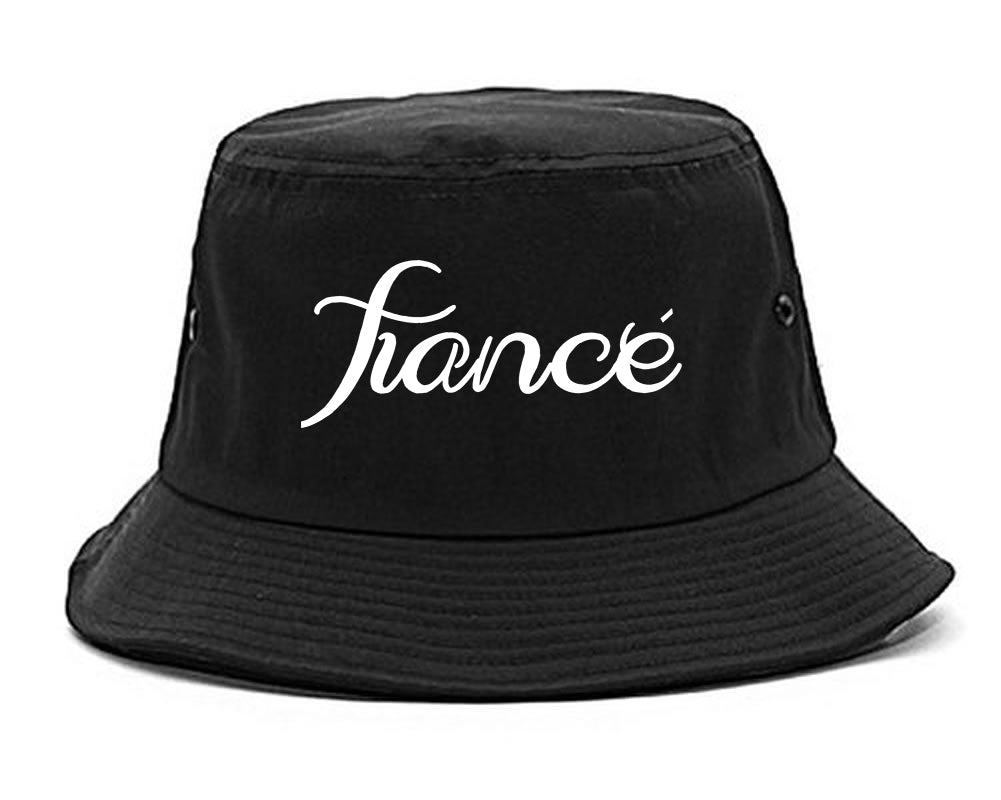 Fiance_Engaged_Engagement Black Bucket Hat