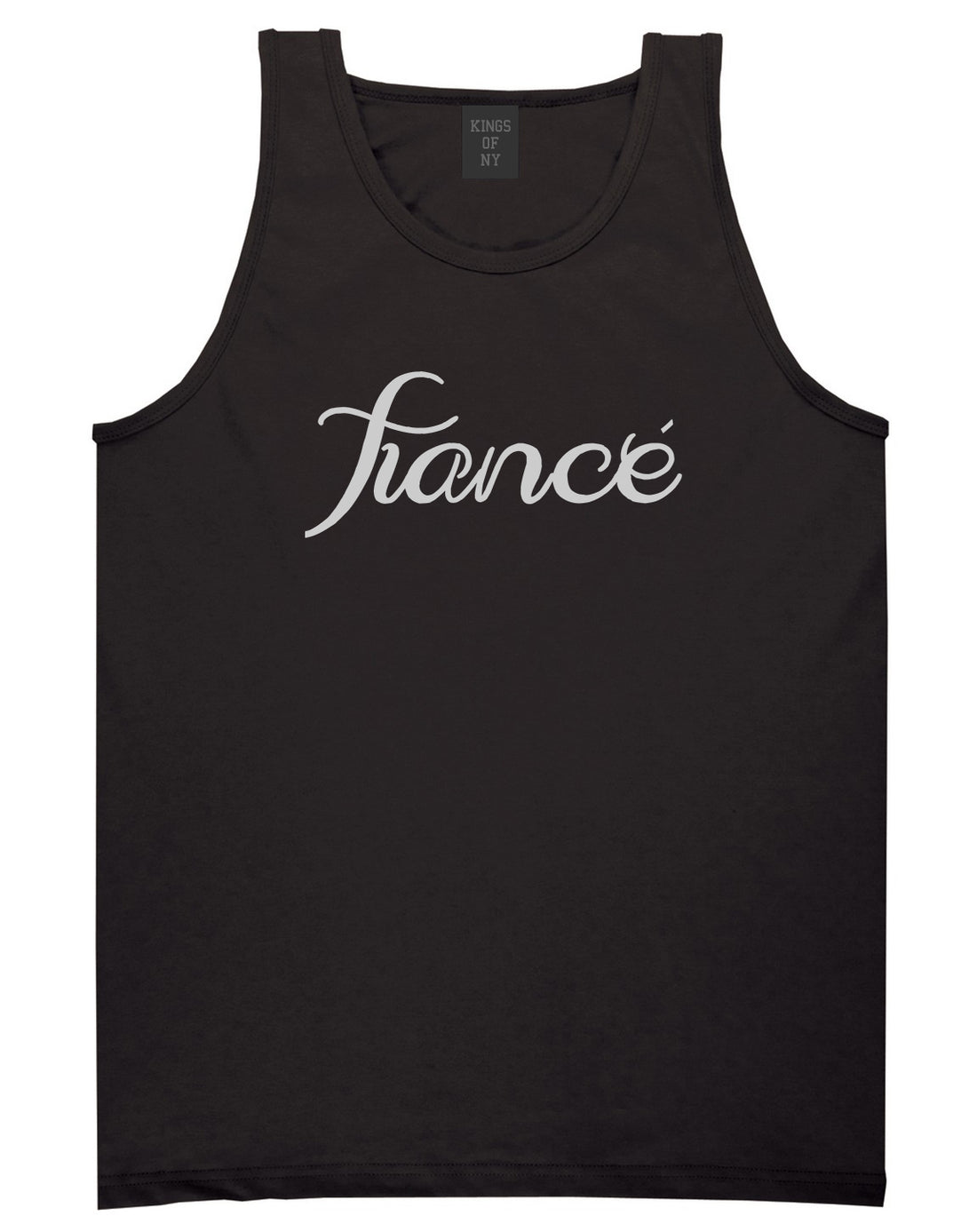 Fiance Engaged Engagement Mens Black Tank Top Shirt by KINGS OF NY
