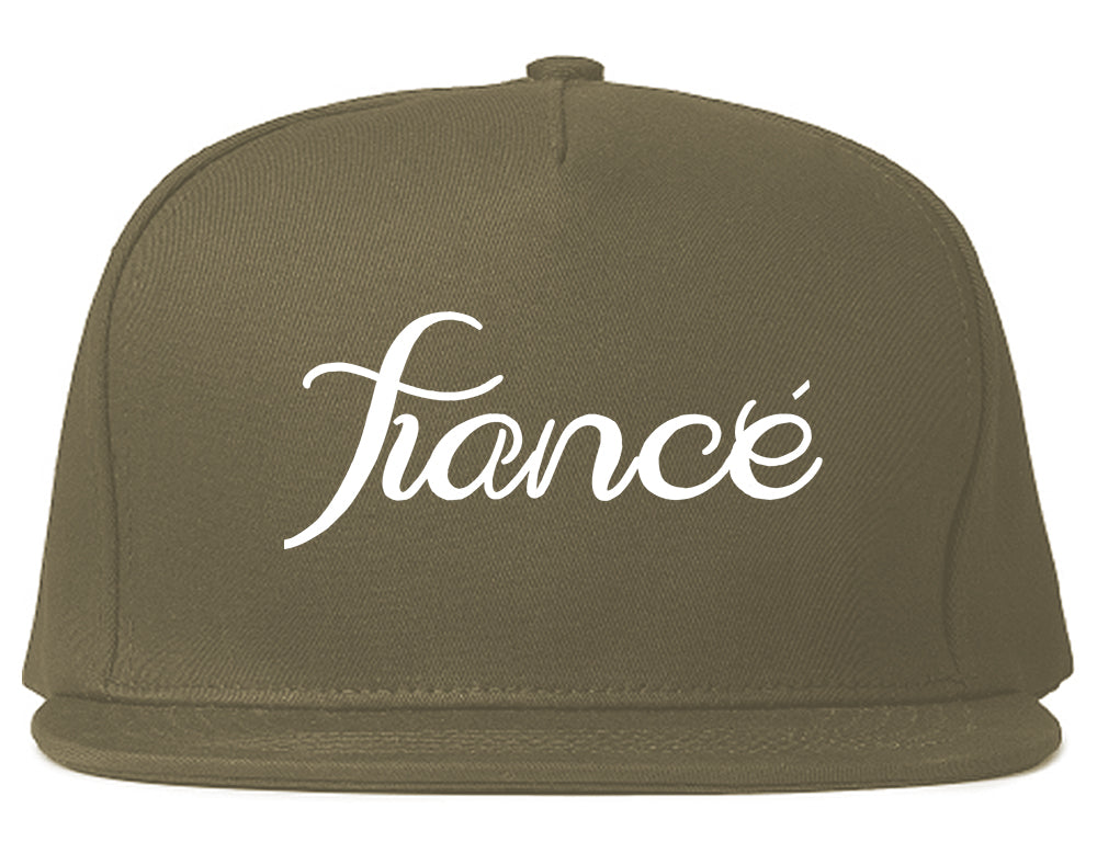 Fiance_Engaged_Engagement Grey Snapback Hat