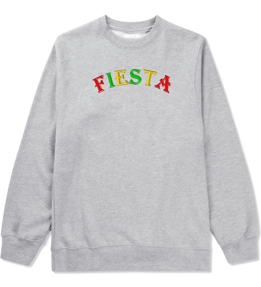 Fiesta Party Cinco De Mayo Mens Grey Crewneck Sweatshirt by KINGS OF NY