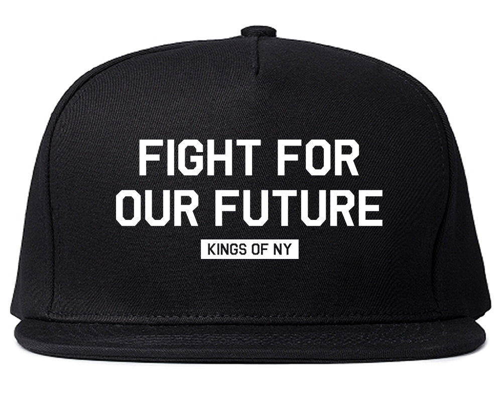 Fight For Our Future Rose Mens Snapback Hat Black