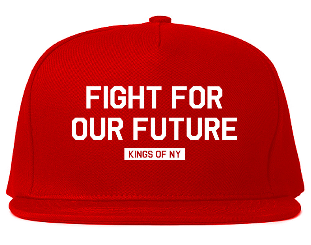 Fight For Our Future Rose Mens Snapback Hat Red
