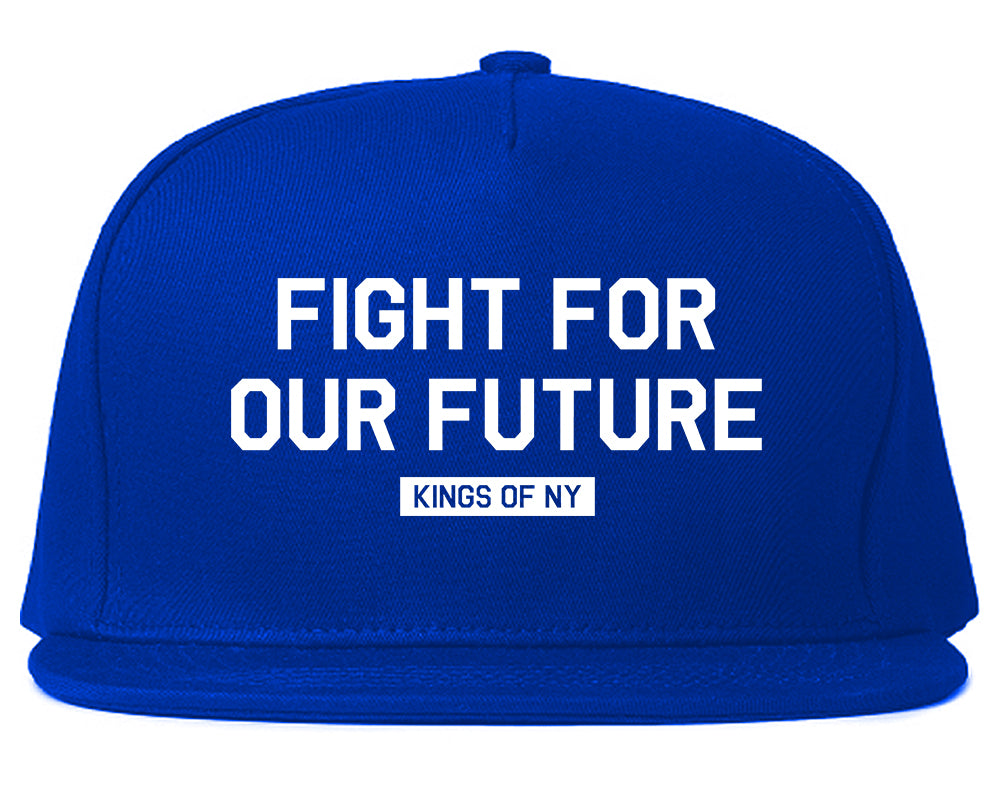 Fight For Our Future Rose Mens Snapback Hat Royal Blue