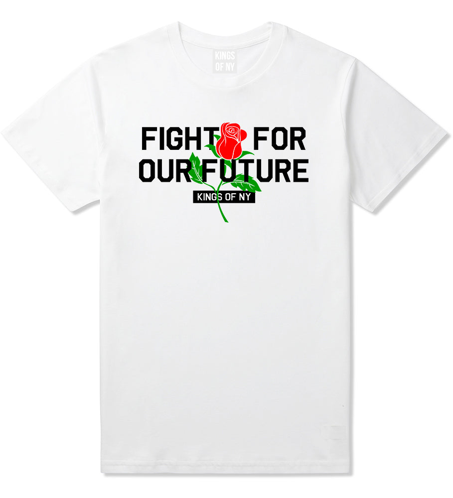 Fight For Our Future Rose Mens T-Shirt White