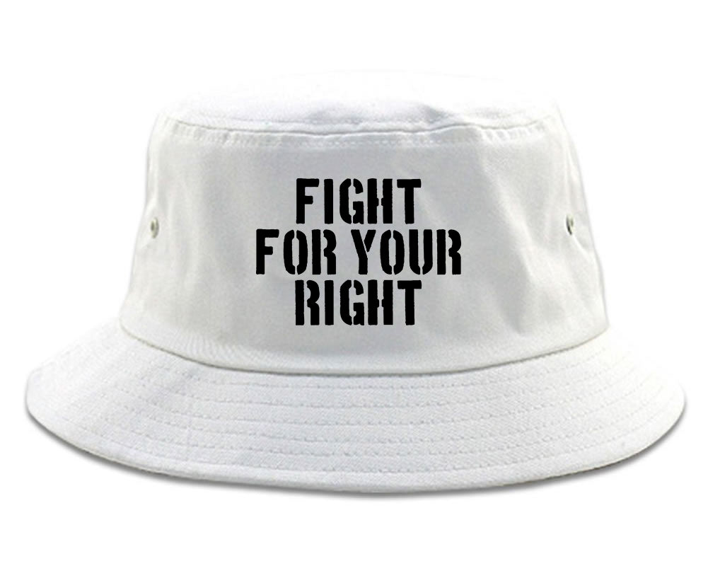 Fight For Your Right Mens Snapback Hat White