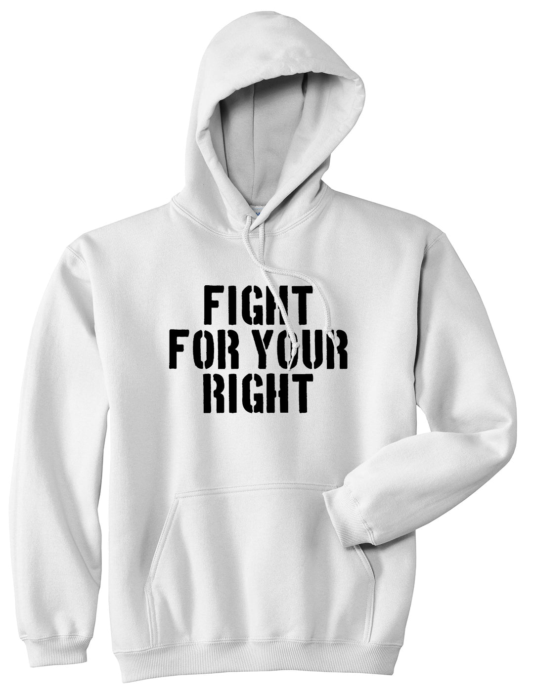 Fight For Your Right Mens Pullover Hoodie White