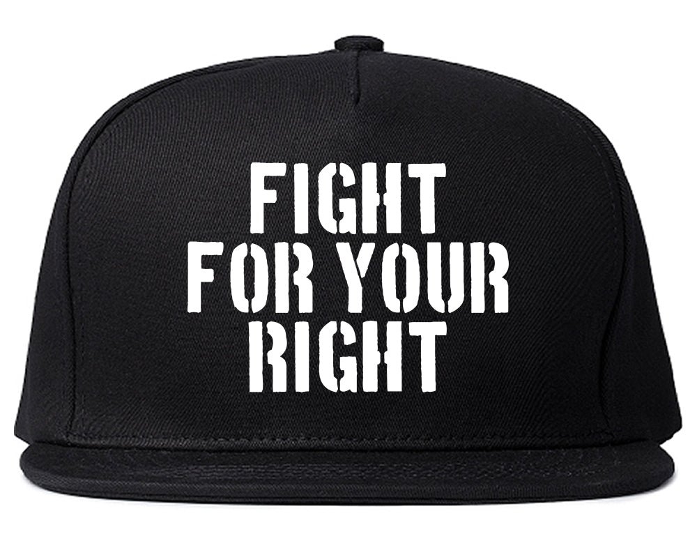 Fight For Your Right Mens Snapback Hat Black