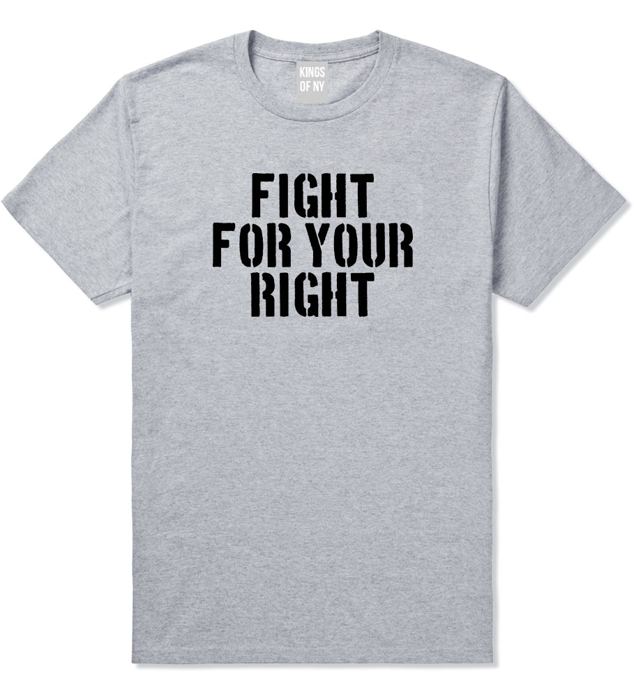Fight For Your Right Mens T Shirt Grey