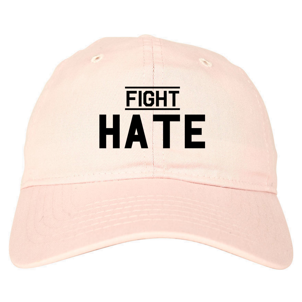 Fight_Hate Pink Dad Hat