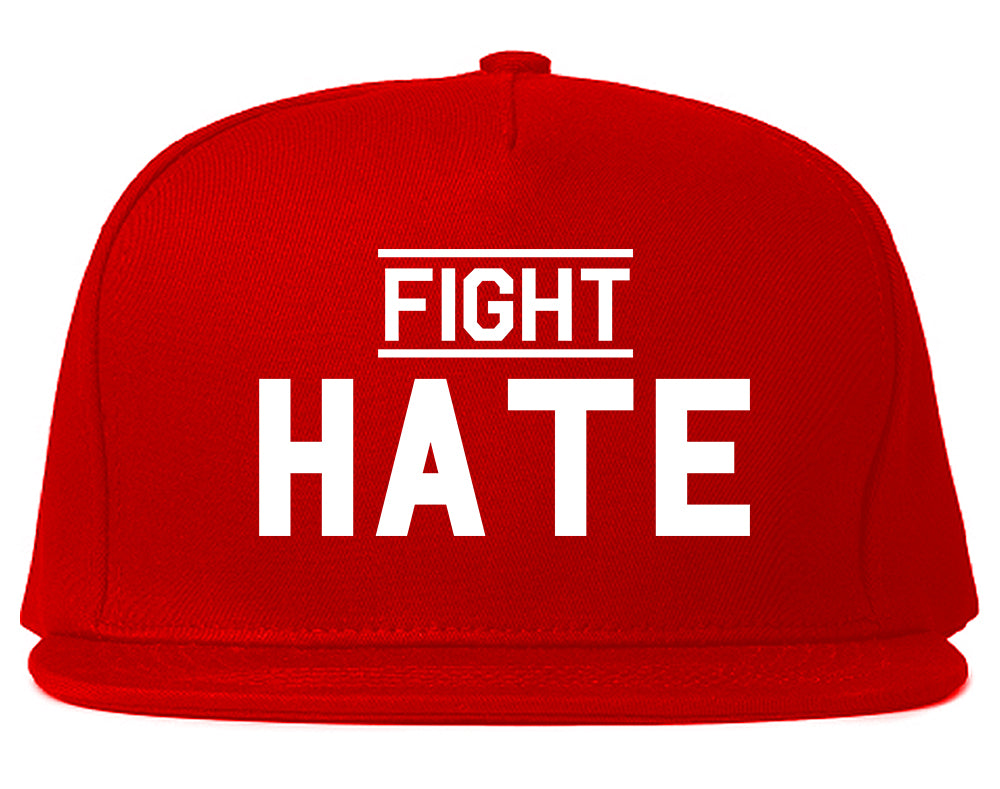 Fight_Hate Red Snapback Hat