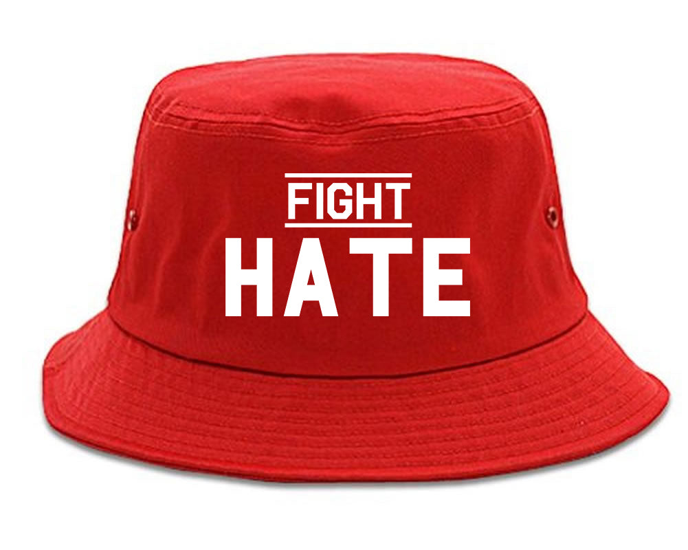 Fight_Hate Red Bucket Hat