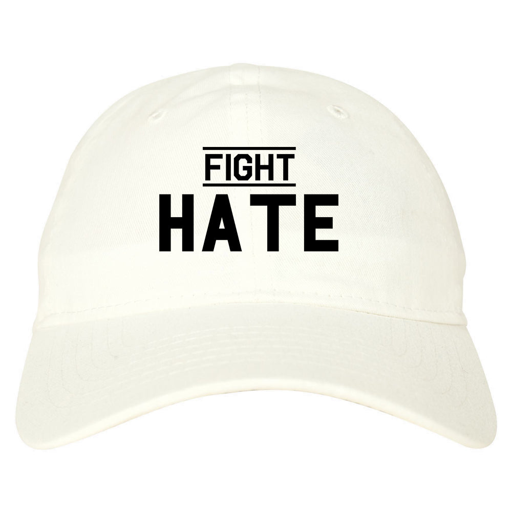 Fight_Hate White Dad Hat