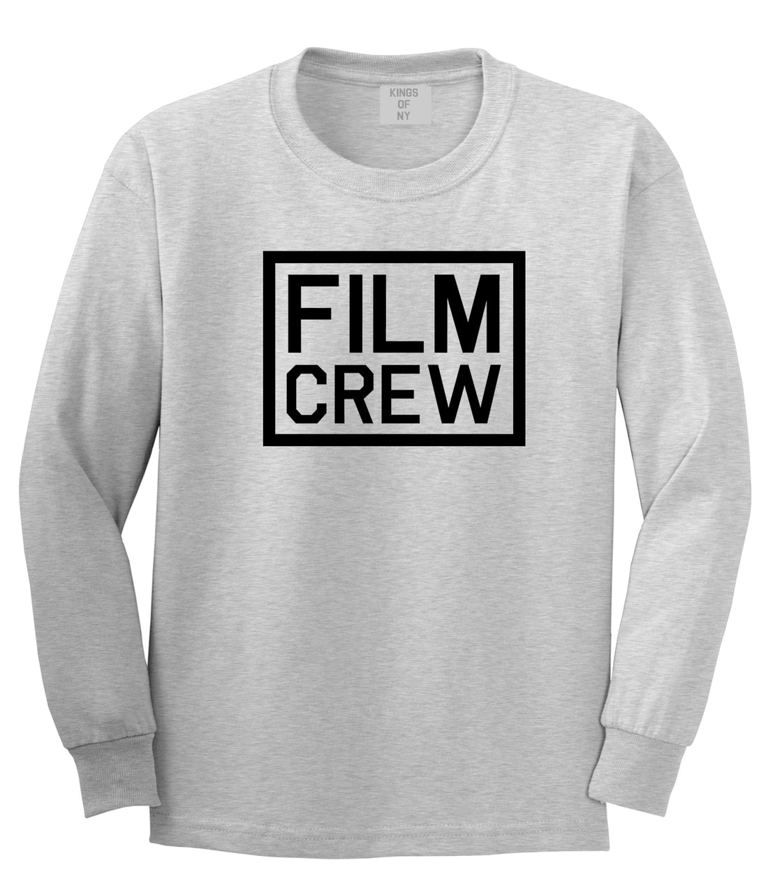 Film Crew Mens Grey Long Sleeve T-Shirt by KINGS OF NY