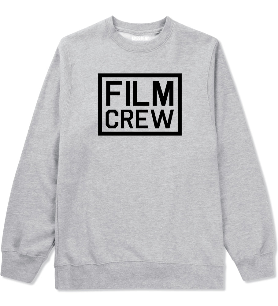 Film Crew Mens Grey Crewneck Sweatshirt by KINGS OF NY