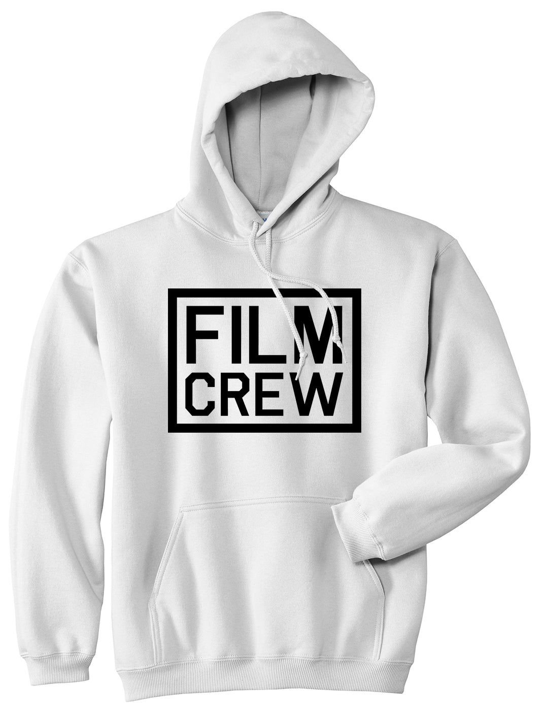 Film Crew Mens White Pullover Hoodie by KINGS OF NY