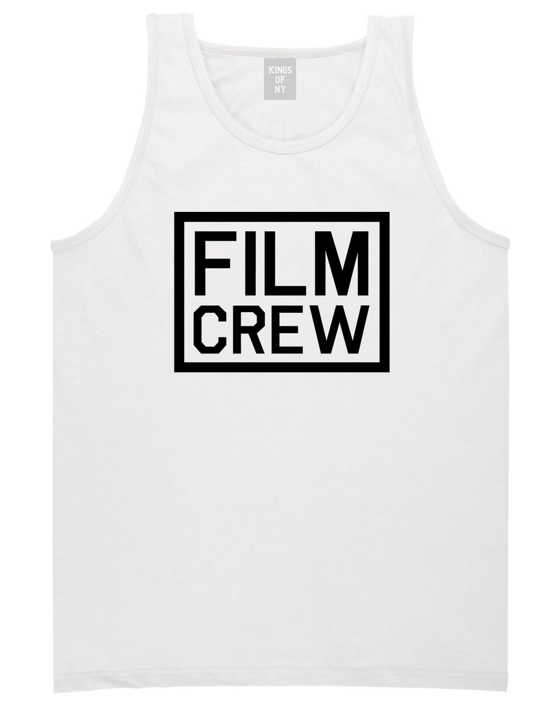 Film Crew Mens White Tank Top Shirt by KINGS OF NY