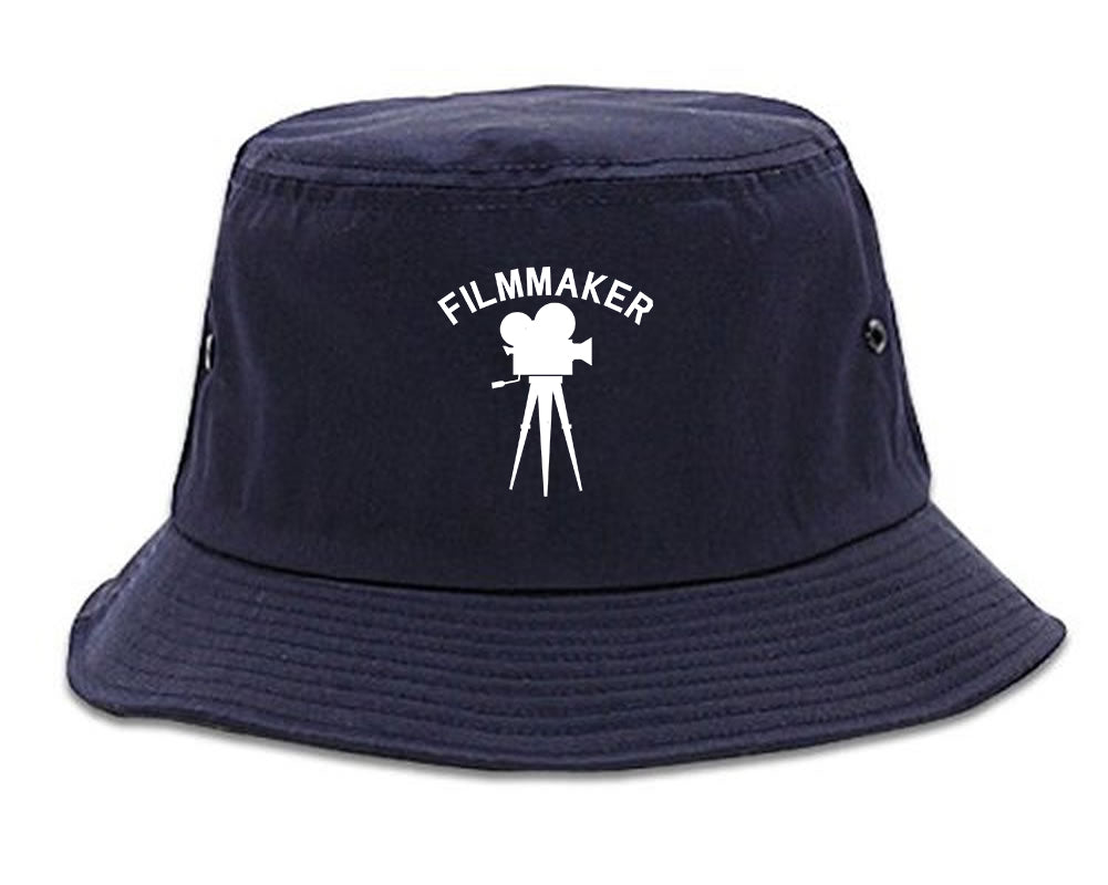 Filmmaker_Camera Navy Blue Bucket Hat