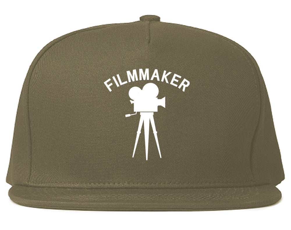 Filmmaker_Camera Grey Snapback Hat