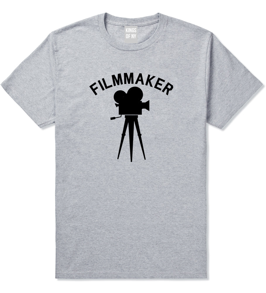 Filmmaker Camera Mens Grey T-Shirt by KINGS OF NY